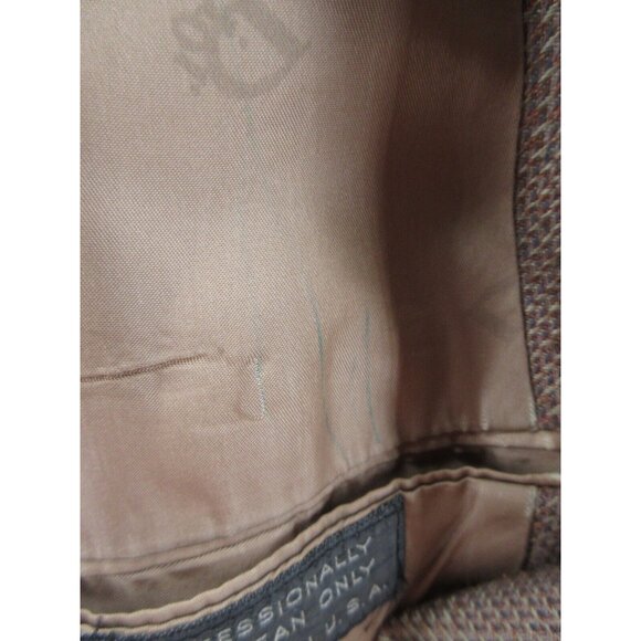 VINTAGE Christian Dior Sport Coat 40 Blazer Houndstooth Tweed USA * - Picture 14 of 15